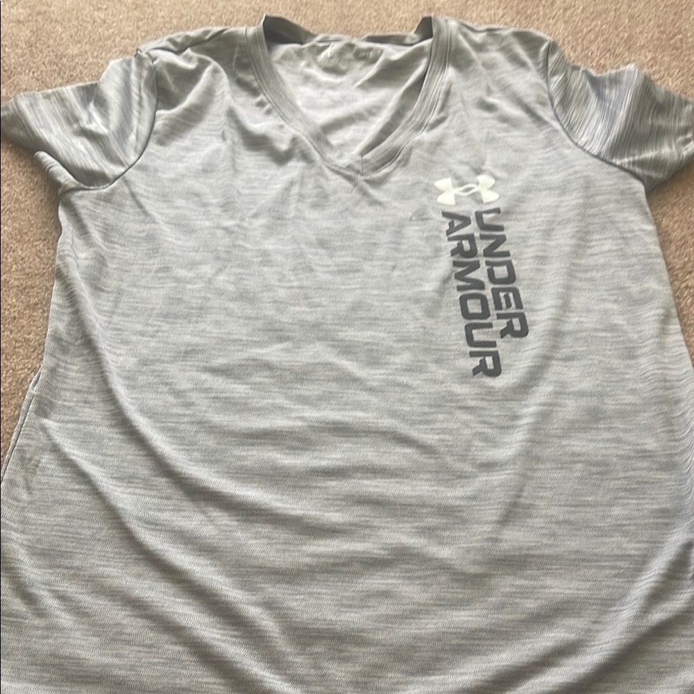 Under Armour Gray V-Neck T-Shirt